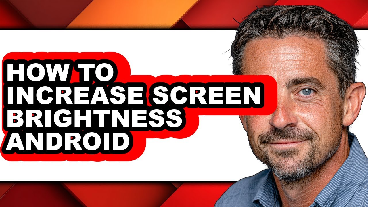 How to Increase Screen Brightness Android (easy Method) - YouTube