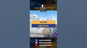 [FACEIT: LEVEL 10] 1v5 Clutch🔥 #advanzedcs #cs2 #cs2clips #csgo #csgoclips #gaming