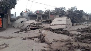 Volcano Rains Down Lava & Ash Causing Havoc.
