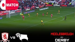LIVE : Middlesbrough vs Derby County Live Stream /English League Championship Match - 2025