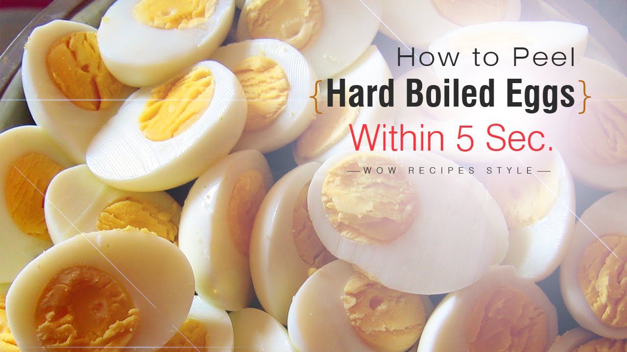 How to Peel Hard Boiled Egg Shell in 5 Seconds | Unbelievable Tips and Tricks | Online Kitchen | WOW Recipes