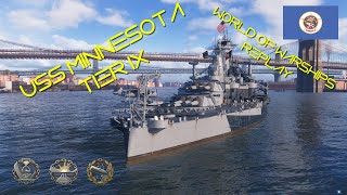 USS Minnesota | 173.738 K. Damage | World of Warships Replay
