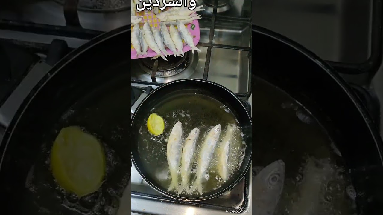 السردين المقلى مقرمش وطعم لذيذ جدا