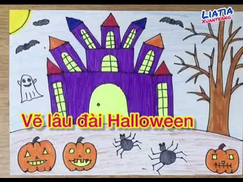 Vẽ Lâu Đài Halloween Đơn Giản | How To Draw Halloween Castle Easy | Vẽ Lâu  Đài Ma - Youtube