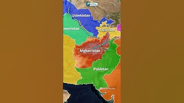 Afghanistan Through Map Animation #afghanistan #geostudy #upsc #upscexam #mapanimation