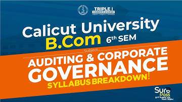 Calicut University B.Com 6th Sem: Ace Auditing & Corporate Governance!