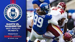 Papa's Perspective: Best Rivalry Moments vs. Washington Football Team | New York Giants