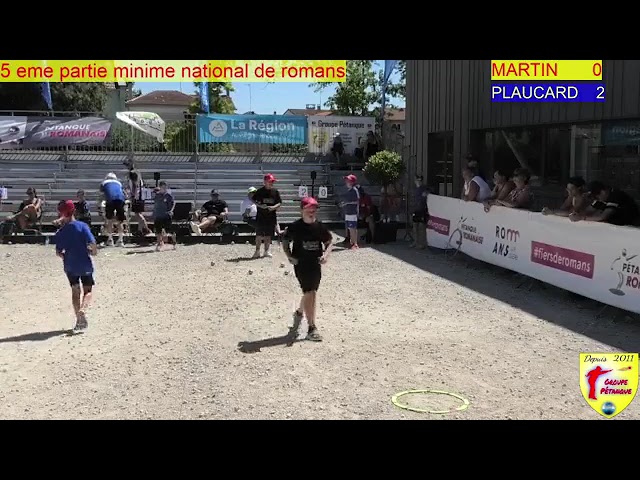 Miniature : Mondial jeunes Romans-Sur-Isère doublette 2023 Martin vs Ploncard