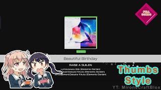 [Bandori - Raise A Suilen] Beautiful Birthday - Normal (Lyrics + Thumbs Style Gameplay) - FULL COMBO