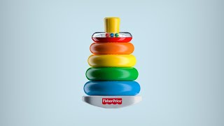 Fisher Price - Rock A Stack Texture Labels Illustrator Photoshop Free 3D Model