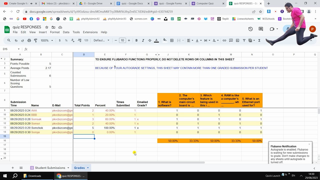 Make Google Forms Quiz from Word by GFormIt for Docs and Flubaroo Add ...
