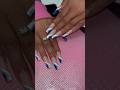 💙💙💙 This palette # #nails #bluenails #coffinnails #swirls #nailart #nailtech #easynailart