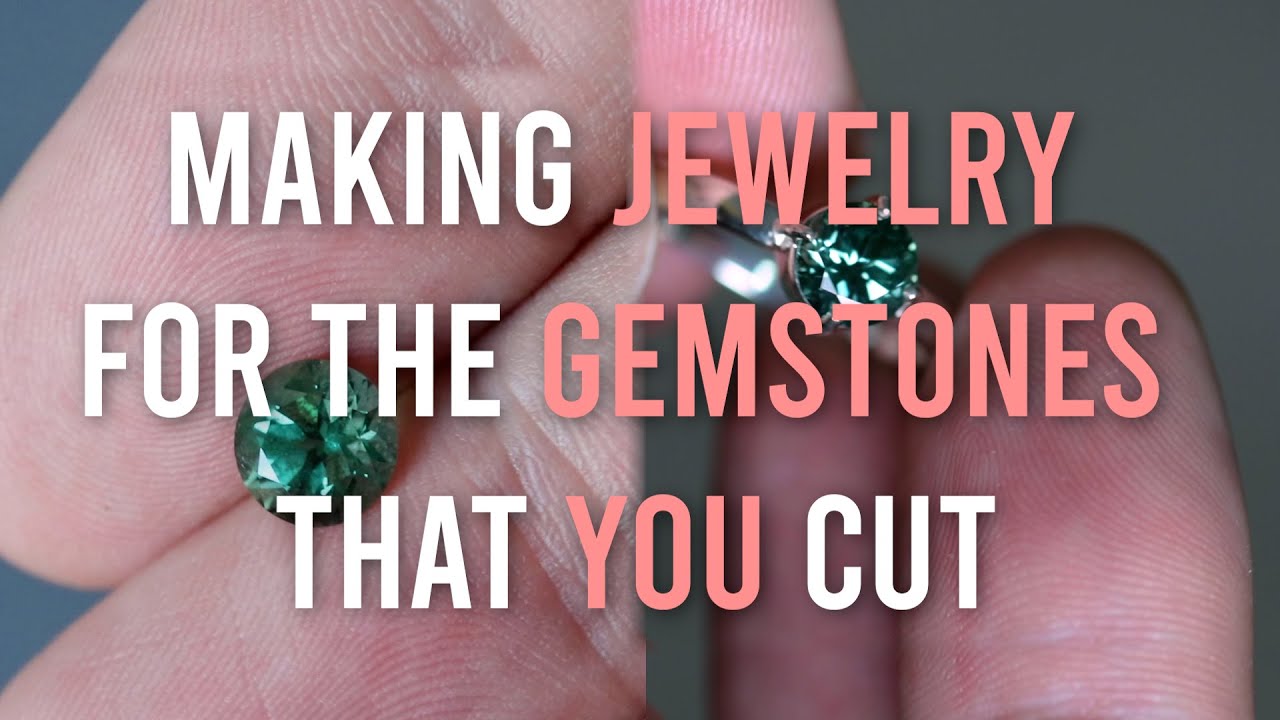 Making Jewelry for the Gemstones that You Cut Step by Step Ring