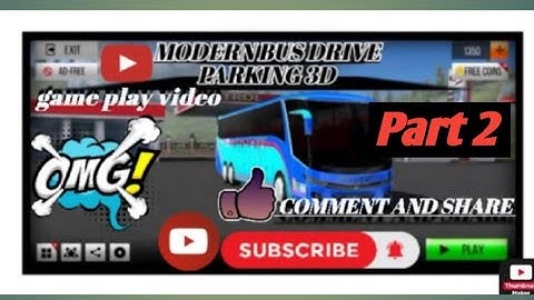 Modern Bus Drive Parking 3D Part2  Game Play video #basgames_12#youtube #youtubegaming