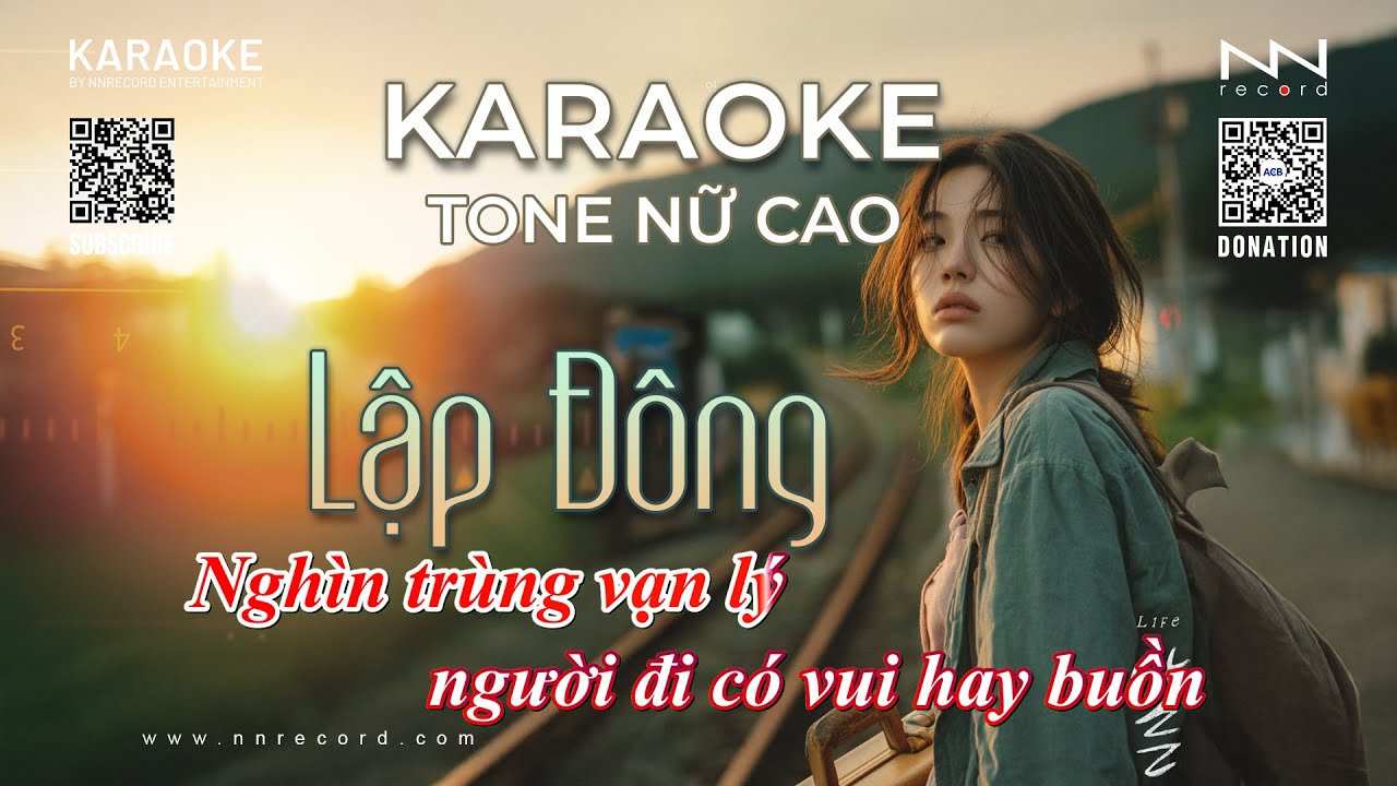 KARAOKE - Lập Đông(Tone Nữ Cao) | Version Hot Tiktok | Trời Vội Làm Gió Lập Đông Lá Kia Thay Màu