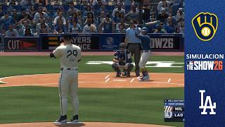 Dodgers vs Brewers Simulacion l MLB the Show 26 l  PS5 Gameplay