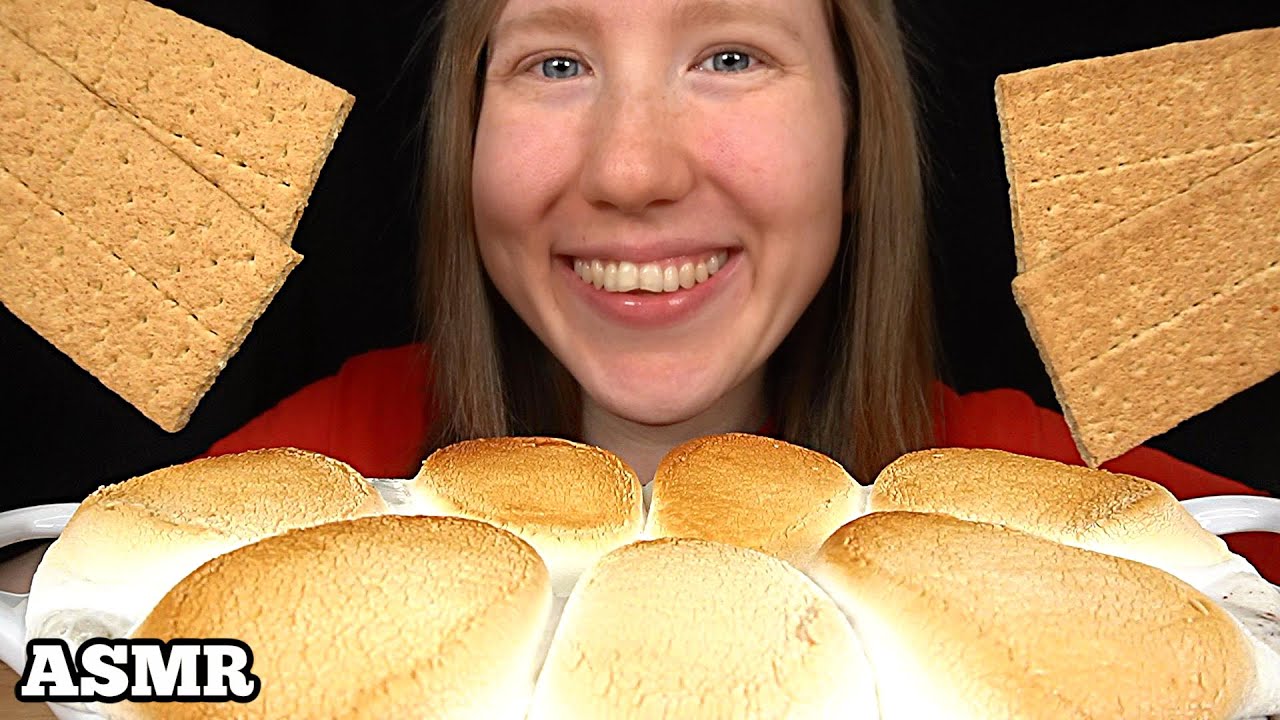 ASMR S'mores Dip MUKBANG (No Talking) Eating Sounds - YouTube