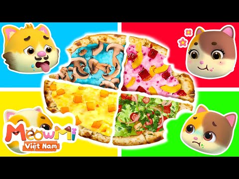 Chiếc pizza biến hình | Hoạt hình mèo con | Nhạc thiếu nhi | MeowMi Gia đình những chú mèo