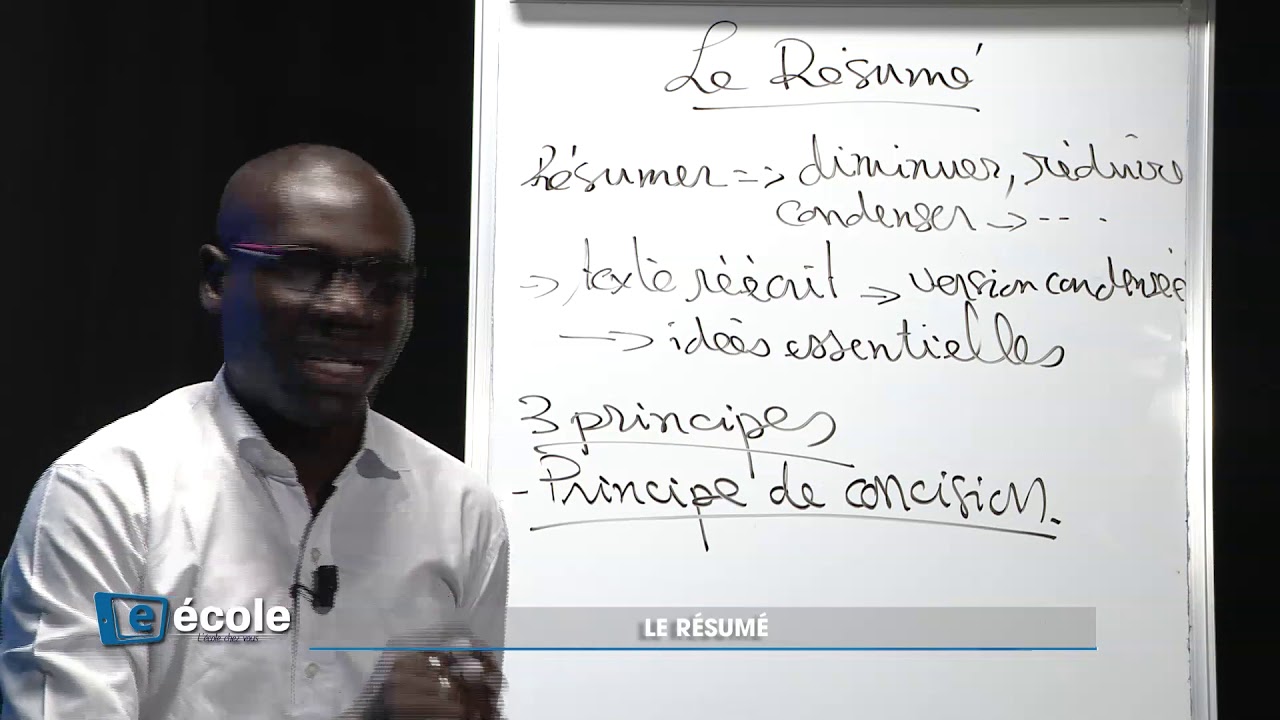 iTV: E ECOLE - LE RESUMÉ