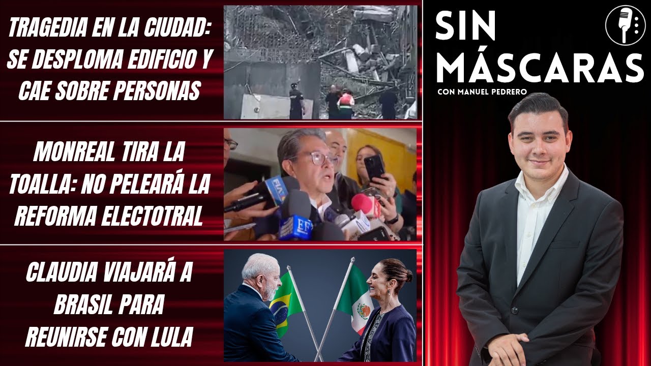 #SinMáscaras | TRAGEDIA EN LA CIUDAD: EDIFICIO SE DESPLOMA EN LA CAPITAL SEPULTANDO A TRANSEÚNTES