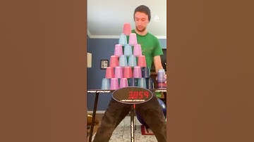 Ultimate Cup Stacker Breaks Record | People Are Awesome