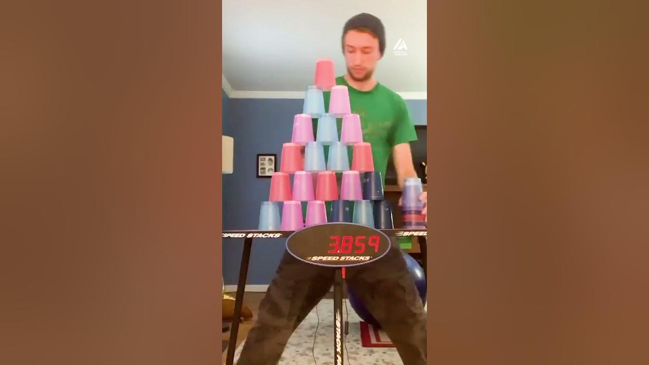 Ultimate Cup Stacker Breaks Record People Are Awesome YouTube