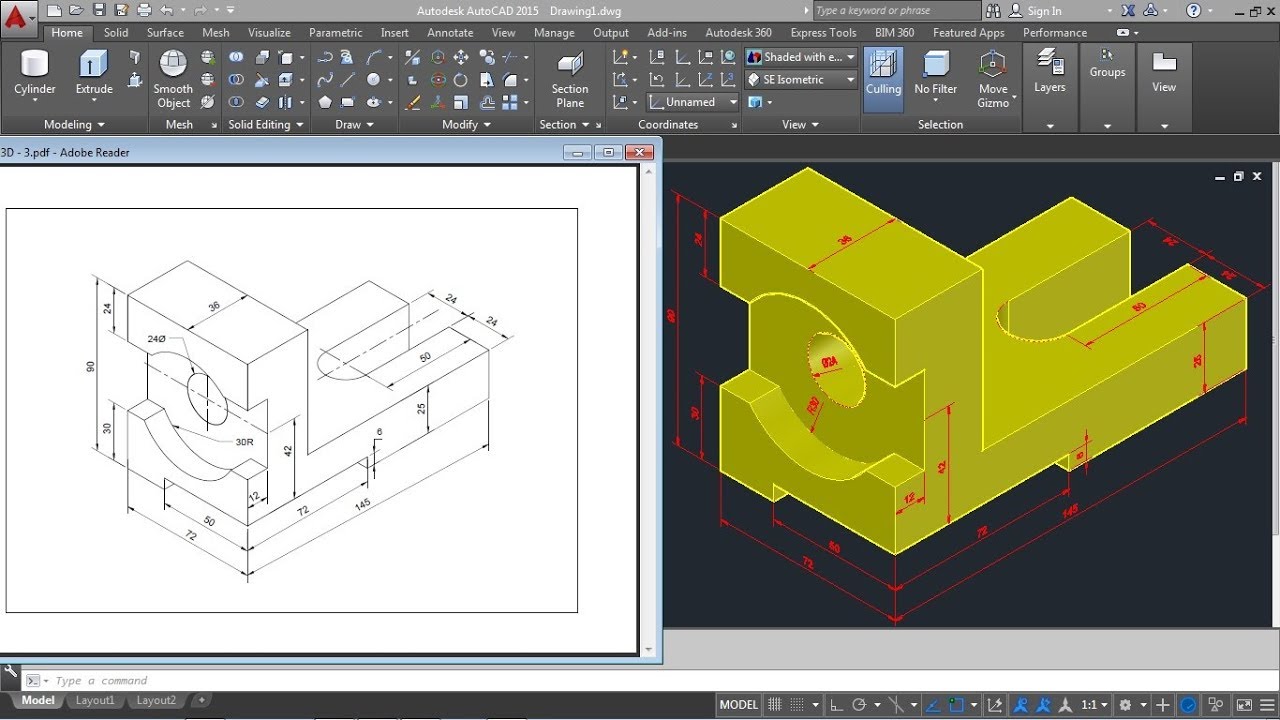 mechanical drawings in autocad