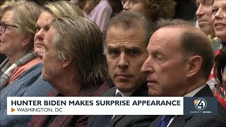 Hunter Biden makes surprise appearance