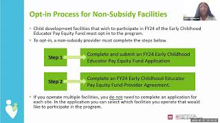 July 27 FY24 Pay Equity Fund Application Walk Through for Non-Subsidy (English)