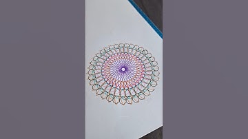 Spirograph Design Patterns Drawing #drawing #spirograph #geometricart #asmr