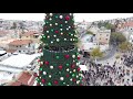 تركيب شجرة الميلاد  في الناصرة  لسنة 2017 - 2018