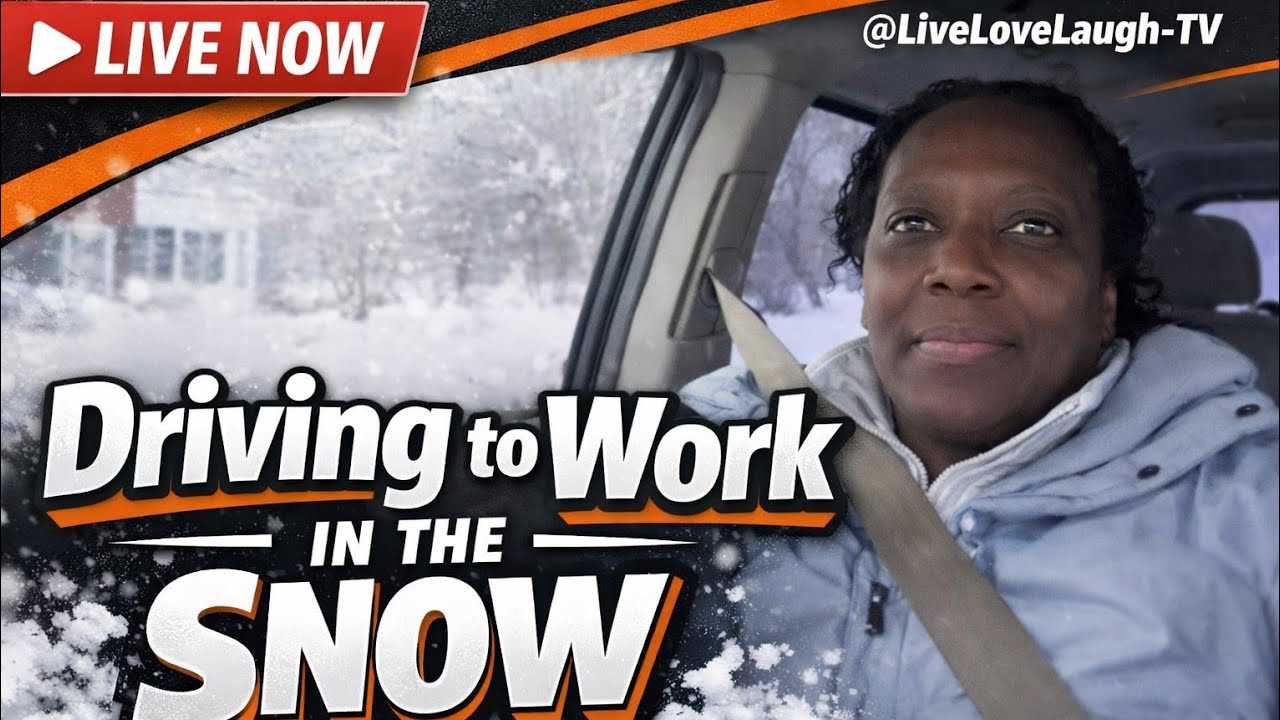 Live Love Laugh-TV is live! | Driving to Work in the  #snow #fyp #winter #newyork 