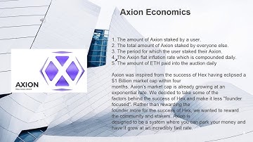 HEX AXION AXN ETH Ethereum Defi Projects