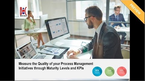 Measure the Quality of your Process Mgmt. Initiatives through Maturity Levels and KPIs – Preview