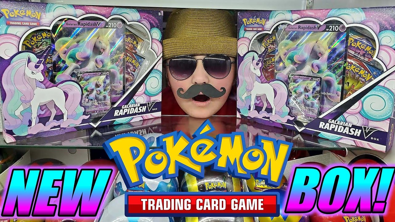 New Galarian Rapidash V Box Error Pack New Pokemon Cards Opening Youtube