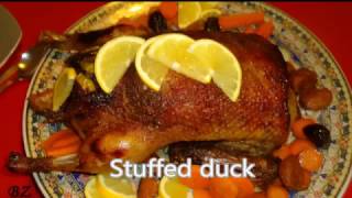 Roast and stuffed duck      مرغابی شکم پر