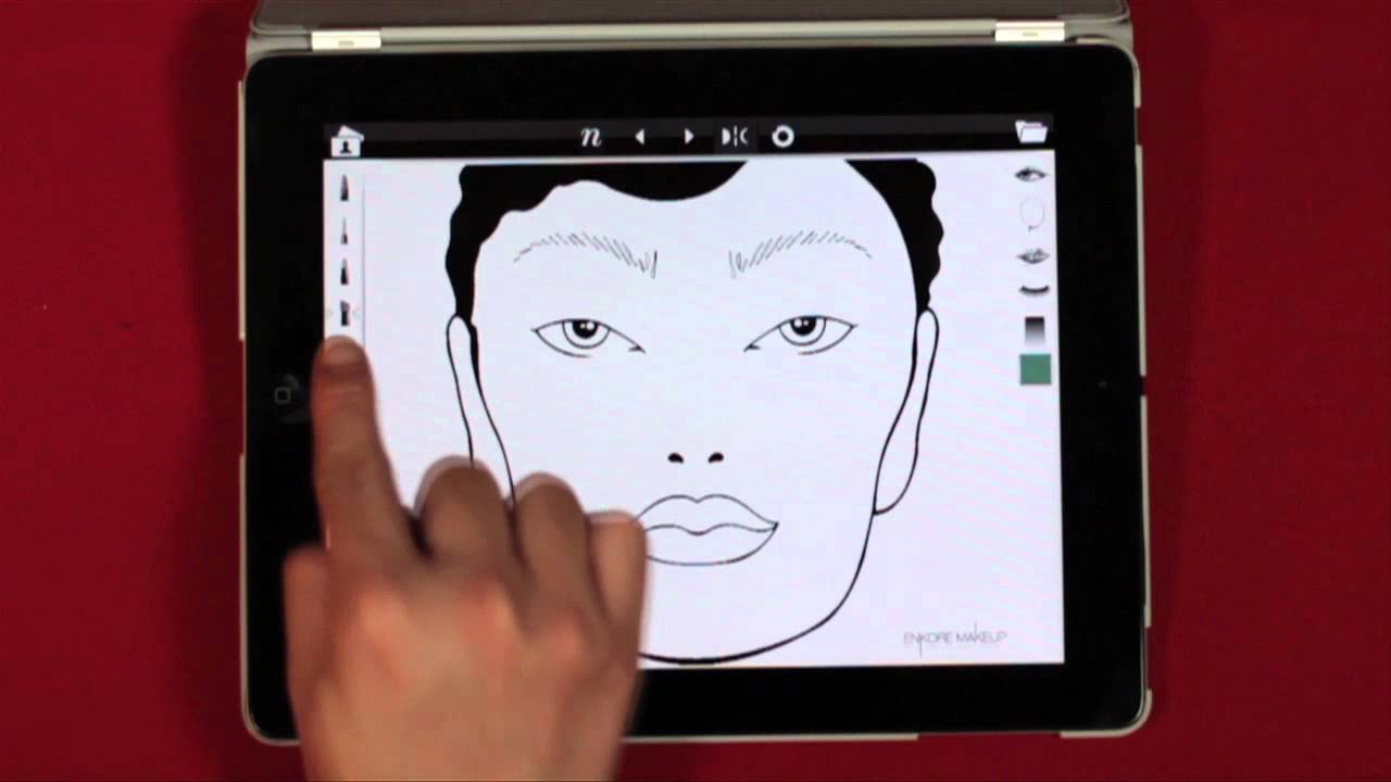 Enkore Makeup Face Chart App