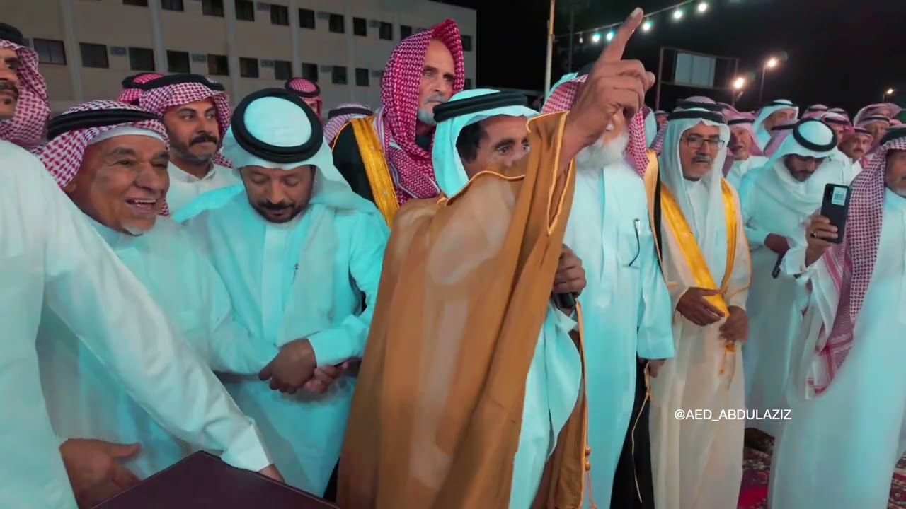 استقبال قبيلة هذيل البقوم لشيوخ واعيان قبيلة طويرق  بمناسبه السماية على الشيخ والشاعر عبدالعزيز