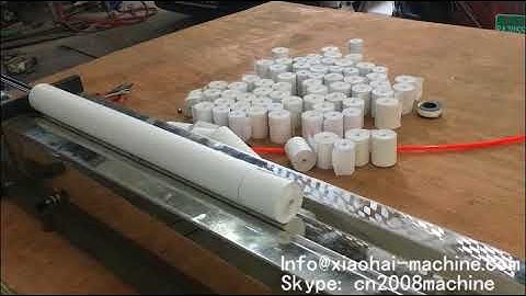 Coreless type thermal paper roll slitting machine, thermal paper roll cutting machine