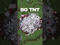 50 TNT EXPLOSION ON MINECRAFT #minecraft #tnt