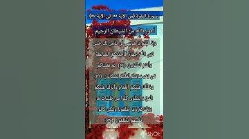 سورة البقرة من الآية ٥٥ إلى ٥٧