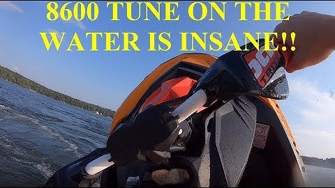 The 8600 tune on the Sea Doo Spark Trixx is NUTS!