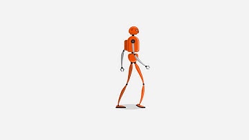 Moonwalking robot. Adobe After Effects.