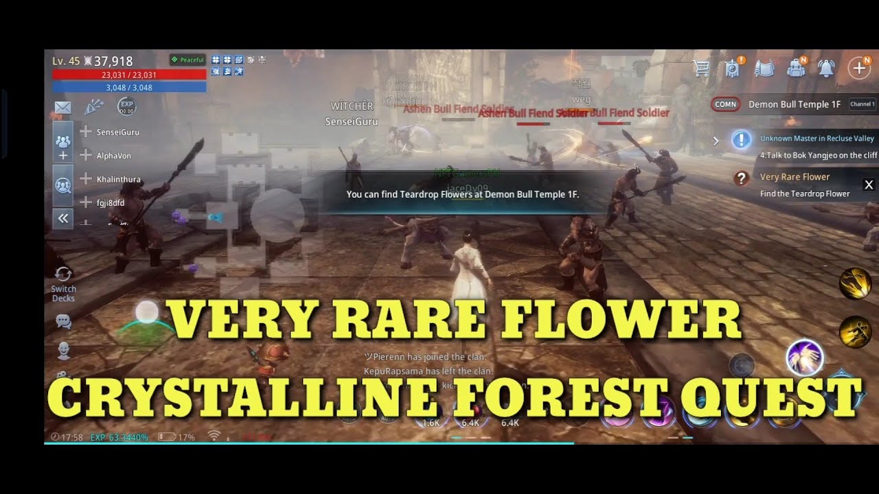 VERY RARE FLOWER MIR4 CRYSTALLINE FOREST QUEST YouTube