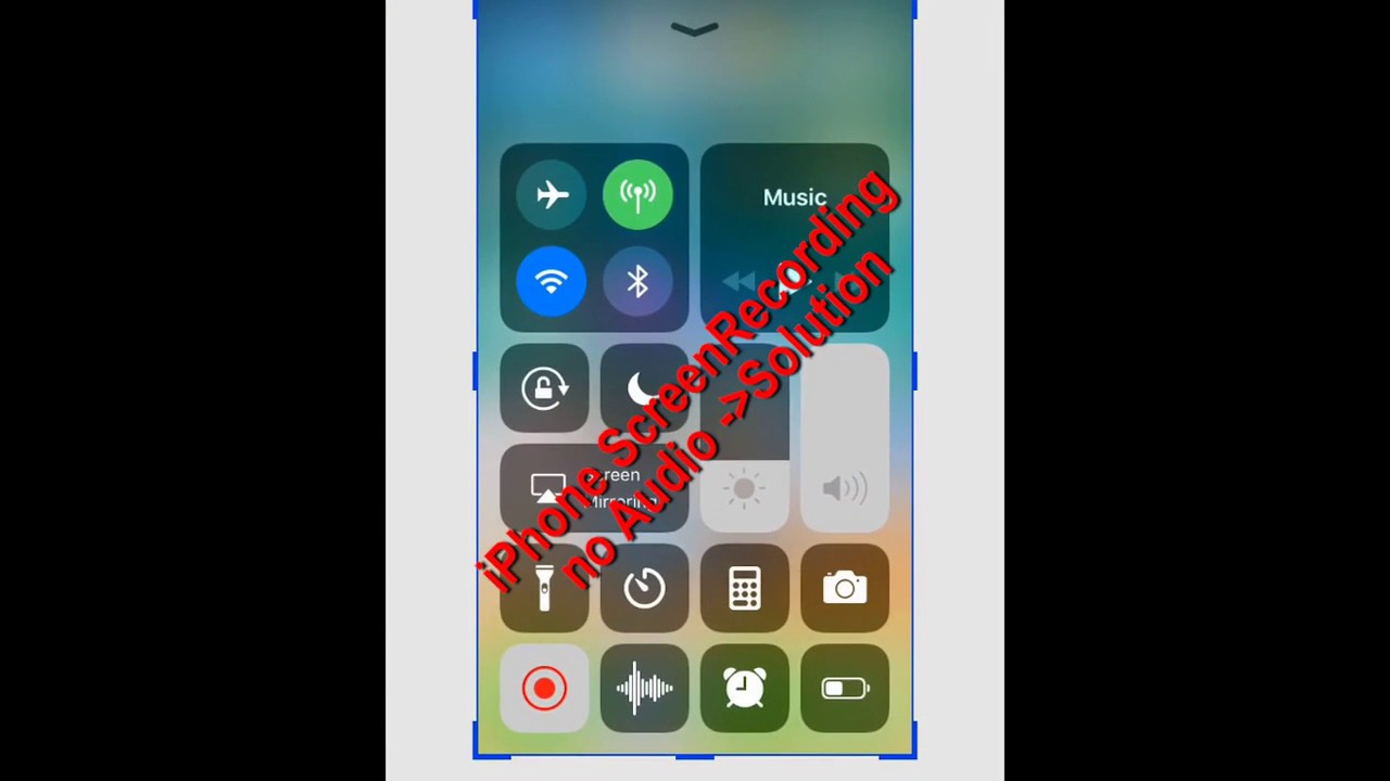 iPhone Screen recording no Audio Solution