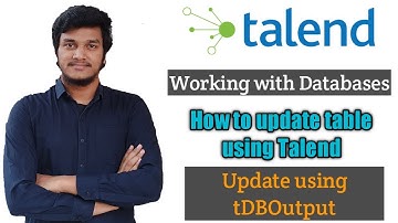 50.How to update records in database in talend using tdboutput component l tDBOutput l Talend