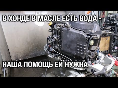 Попадает вода в масло. Капитальный ремонт лодочного мотора HONDA 40