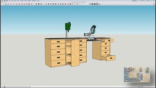 Miter Saw Station Build in SketchUp by Wood You Do It 5,981 views 2 years ago 3 minutes
