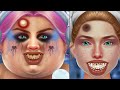 Asmr Fat Face Girl Transformation | Fat Face Lady Teeth Transformation | Asmr 3d Games