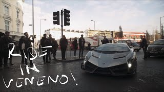 shortest ride in a £6 million Lamborghini Veneno in London